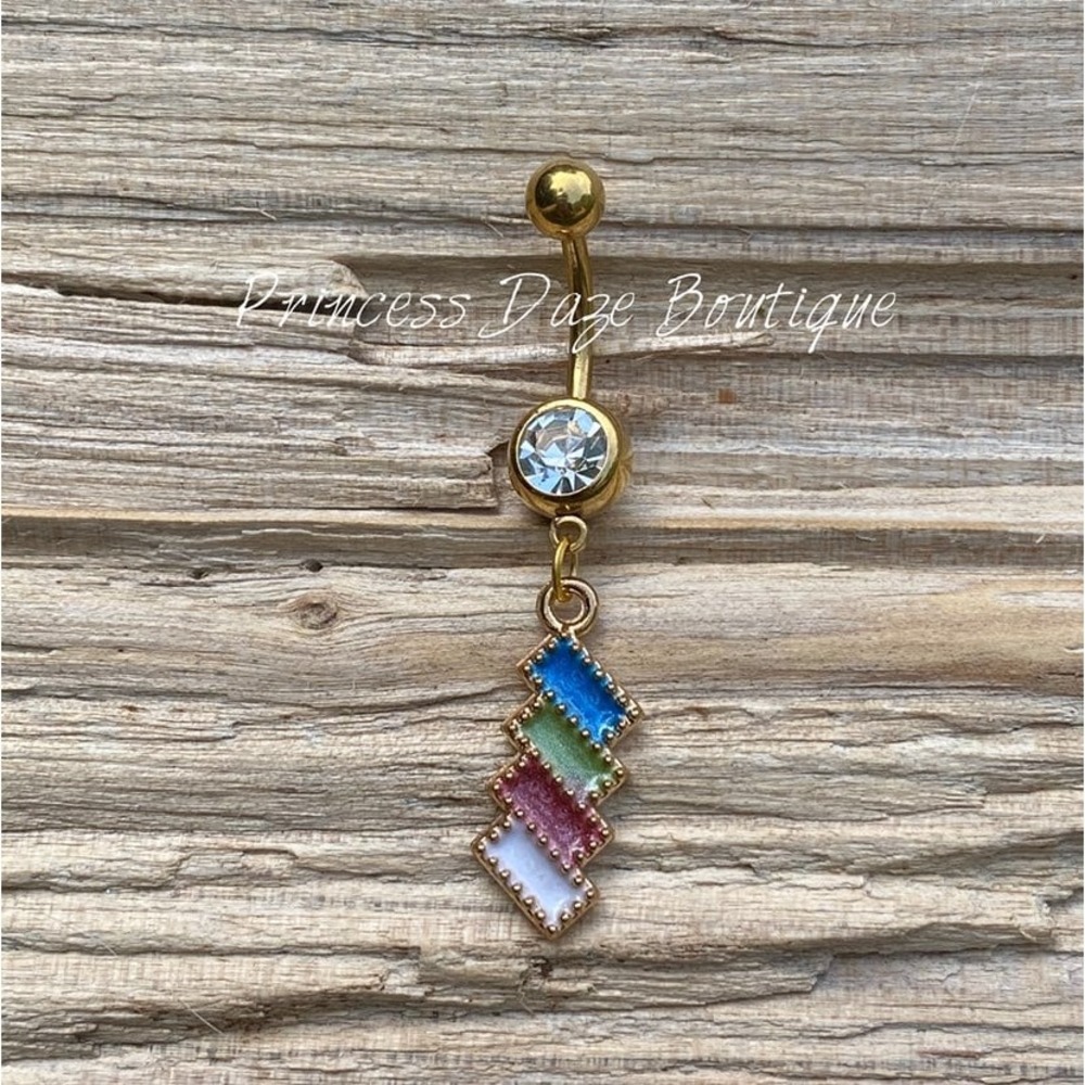 Unique Gold‎ Belly Button Ring